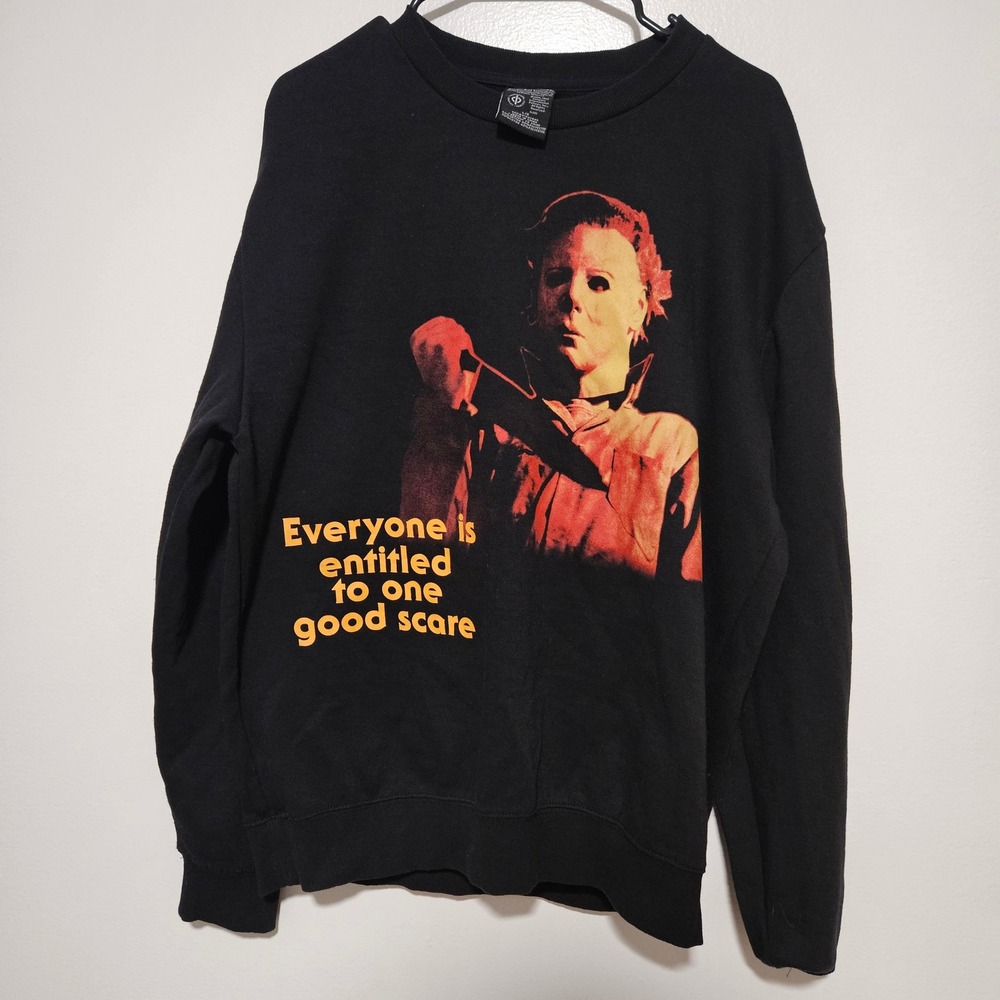 John Carpenter's Halloween Michael Myers Sweatshirt Black Mens L 01602895